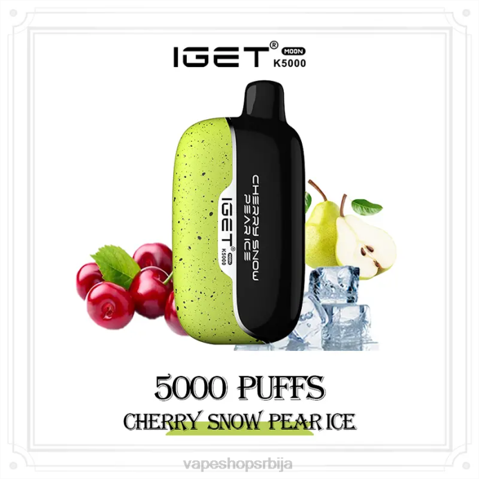IGET Moon к5000 трешња снег крушка лед H4NR5 - Vape Pen