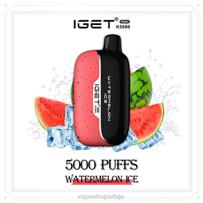 IGET Moon к5000 лед од лубенице H4NR8 - Vape Bez Nikotina