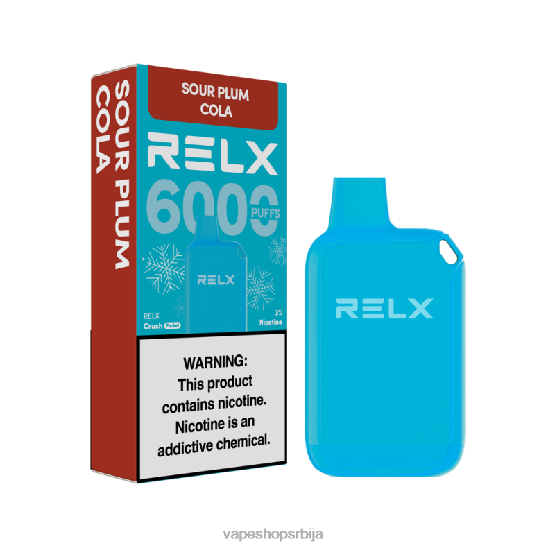 RELX Crush Pocket 6000 ледено кисела кола од шљива 68LZN19 Vape Shop Beograd