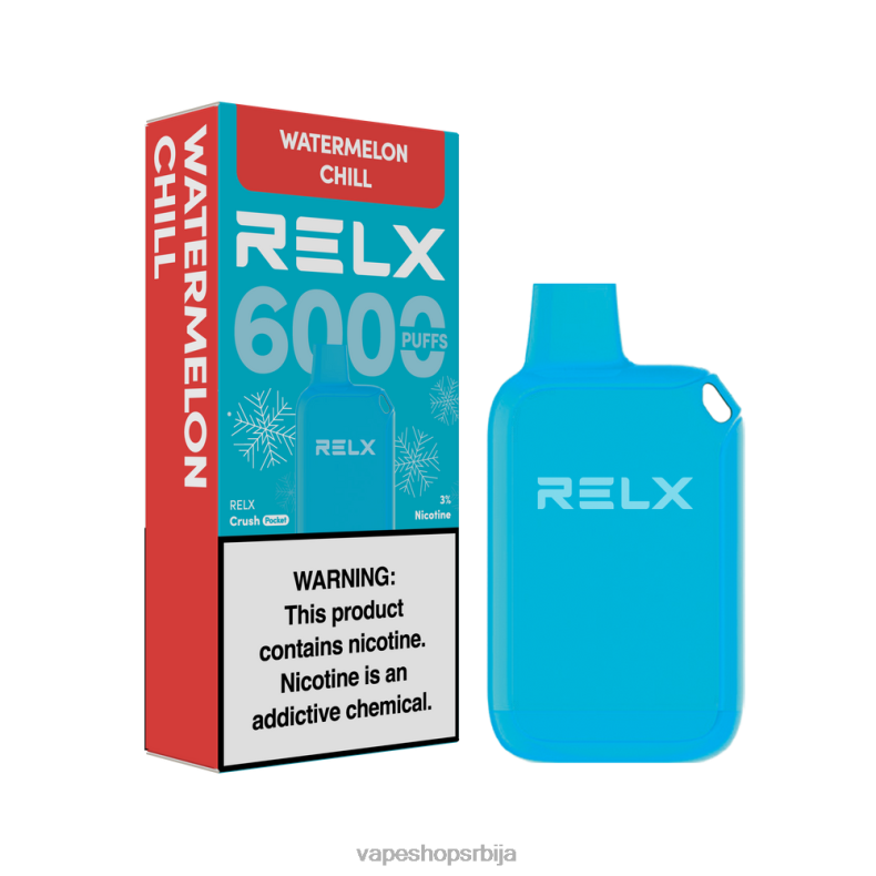 RELX Crush Pocket 6000 ледено лубеница хладно 68LZN24 Vape Shop Beograd