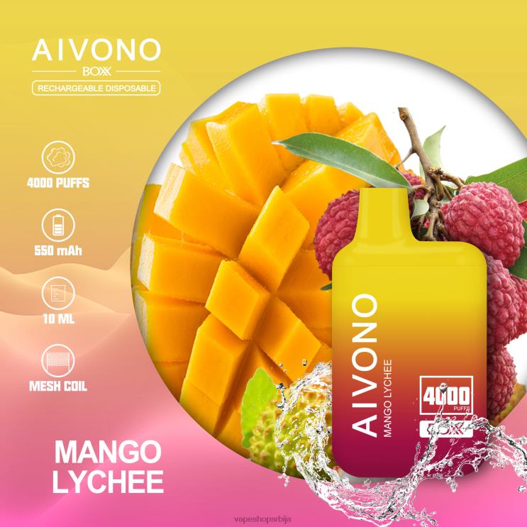 Aivono AIM BOXX 4000 манго личи 008DX216 - Vape Srbija