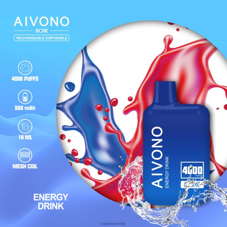 Aivono AIM BOXX 4000 енергетско пиће 008DX225 - Vape Pen