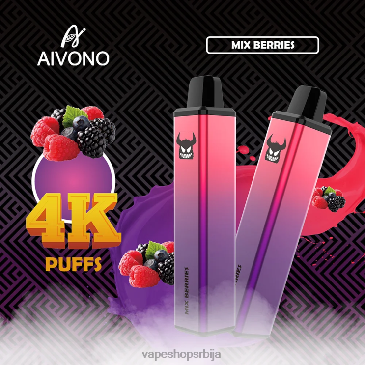 Aivono AIM FREAK 4000 мешане бобице 008DX260 - Vape Pen