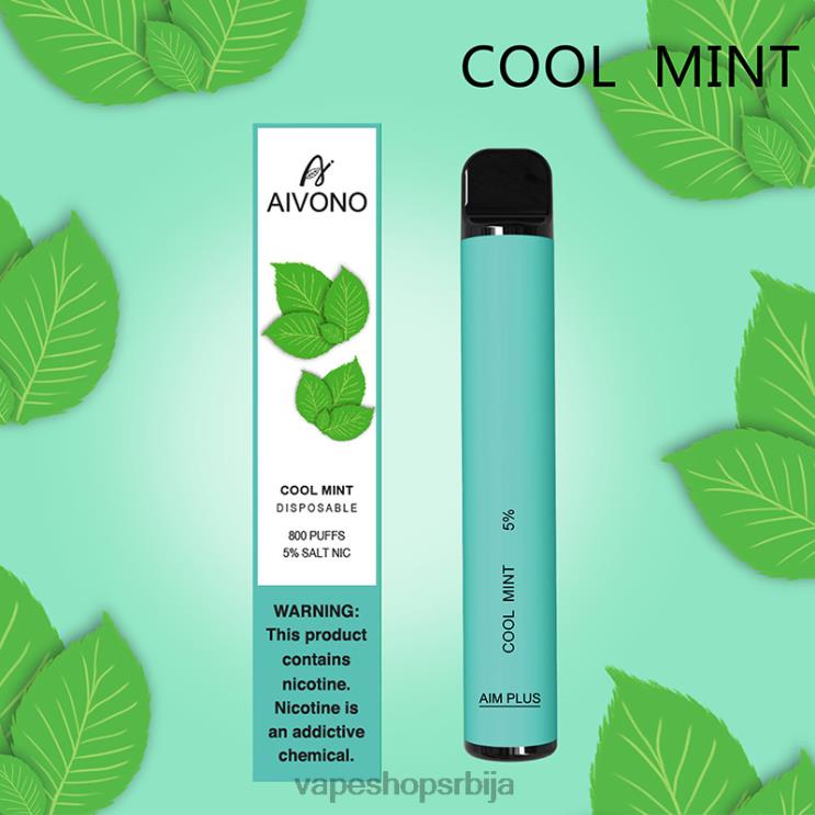 Aivono AIM PLUS 800 цоол минт 008DX177 - Salt Vape Srbija