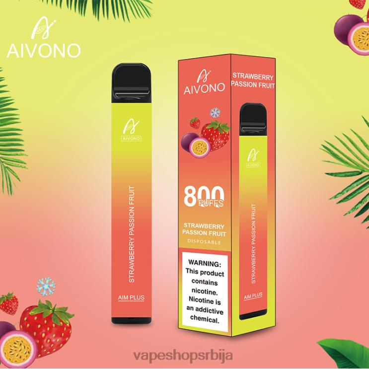 Aivono AIM PLUS 800 јагода маракуја 008DX195 - Vape Pen