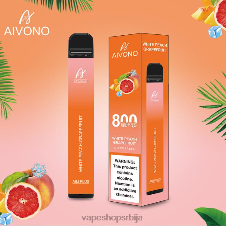 Aivono AIM PLUS 800 бела бресква грејпфрут 008DX199 - Vape Shop Beograd