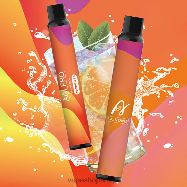 Aivono AIM PRO 1500 наранџаста сода 008DX165 - Vape Pen