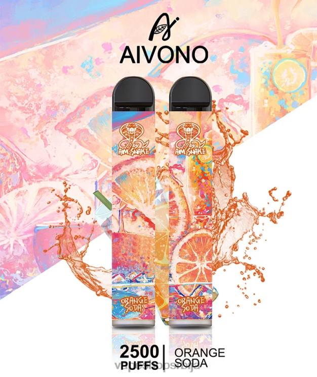 Aivono AIM SNAKE 2500 наранџаста сода 008DX314 - Vape Shop Beograd