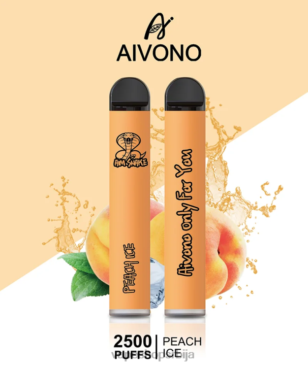 Aivono AIM SNAKE 2500 бресква леда 008DX316 - Vape Srbija