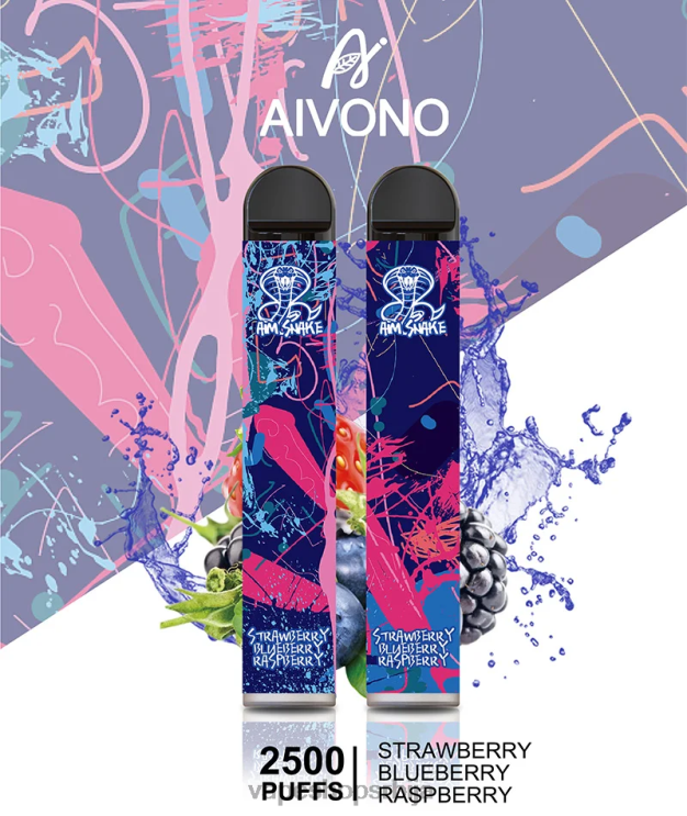Aivono AIM SNAKE 2500 јагода боровница малина 008DX318 - Vape Bez Nikotina