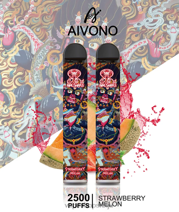 Aivono AIM SNAKE 2500 јагода диња 008DX320 - Vape Pen