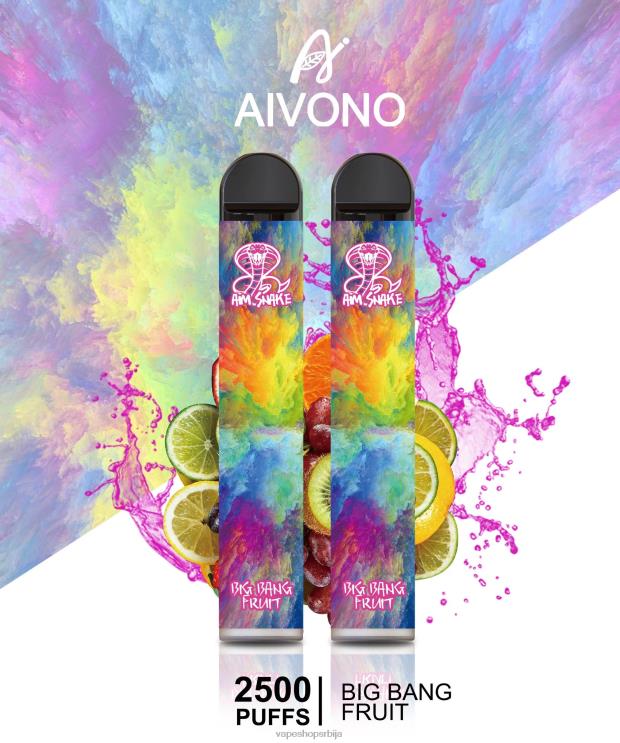 Aivono AIM SNAKE 2500 воће великог праска 008DX322 - Salt Vape Srbija