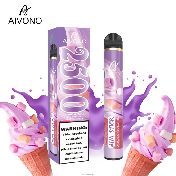 Aivono AIM STICK 2500 ванилин таро сладолед 008DX147 - Salt Vape Srbija
