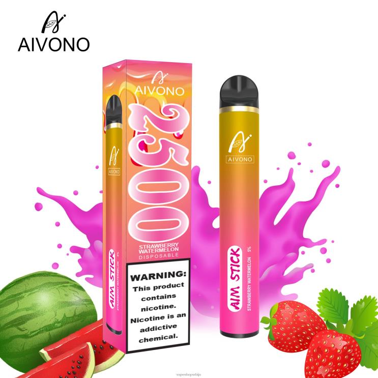 Aivono AIM STICK 2500 јагода лубеница 008DX149 - Vape Shop Beograd