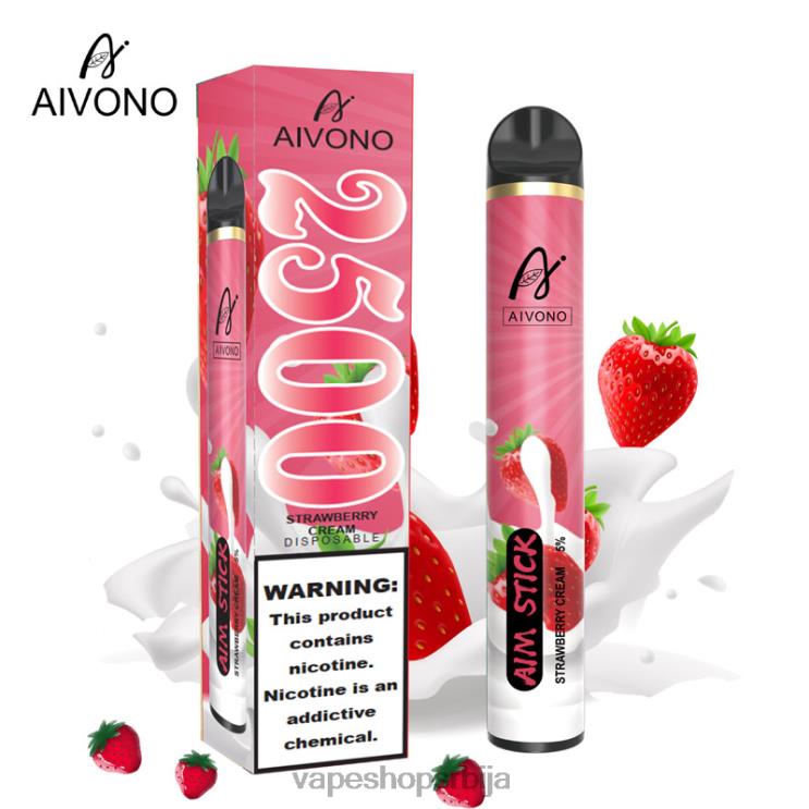 Aivono AIM STICK 2500 крем од јагода 008DX155 - Vape Pen