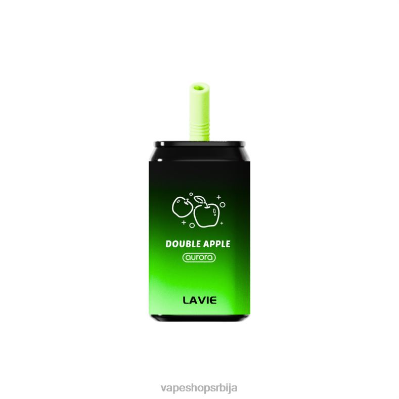 LAVIE Aurora 11000 пуффс дупла јабука XLL8F142 - Salt Vape Srbija