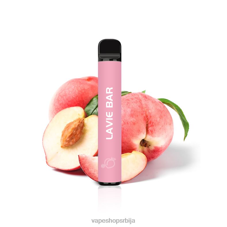 LAVIE BAR 2% верзија 800 пуффс лед брескве XLL8F325 - Vape Pen