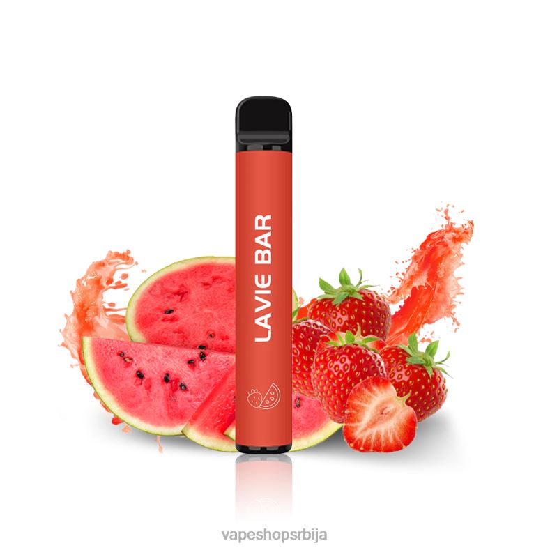 LAVIE BAR 2% верзија 800 пуффс лубеница јагода XLL8F327 - Salt Vape Srbija
