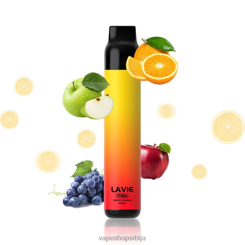 LAVIE BAR 5000 удисаја - мак наранџа од грожђа XLL8F280 - Vape Pen