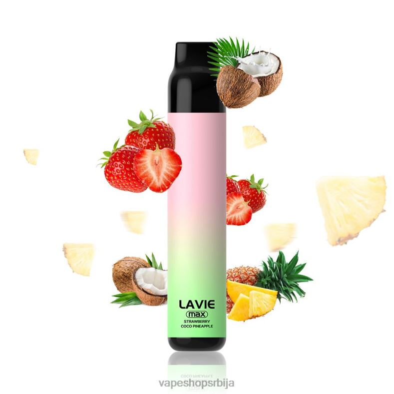 LAVIE BAR 5000 удисаја - мак јагода кокос јабука XLL8F283 - Vape Bez Nikotina