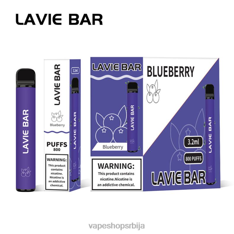 LAVIE BAR 800 пуффс лед од боровнице XLL8F310 - Vape Pen