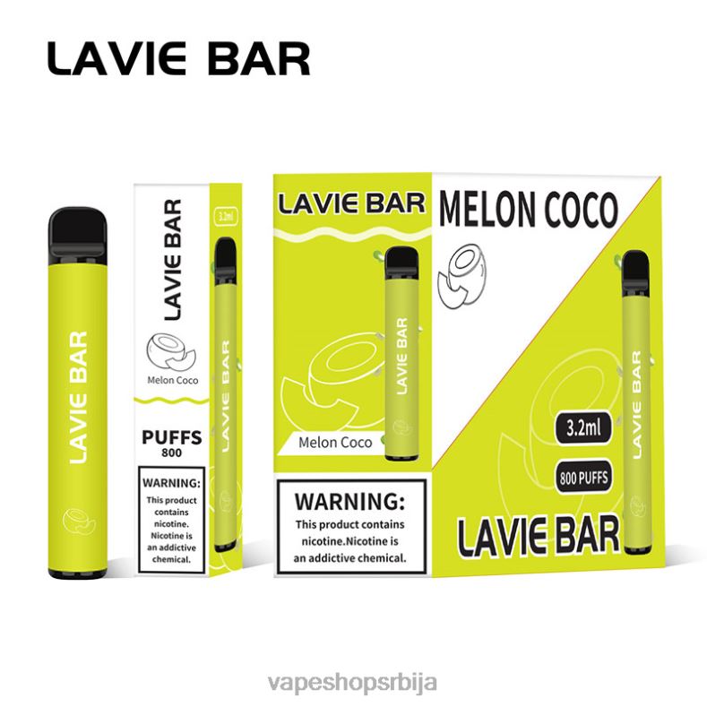 LAVIE BAR 800 пуффс диња кокос XLL8F315 - Vape Pen