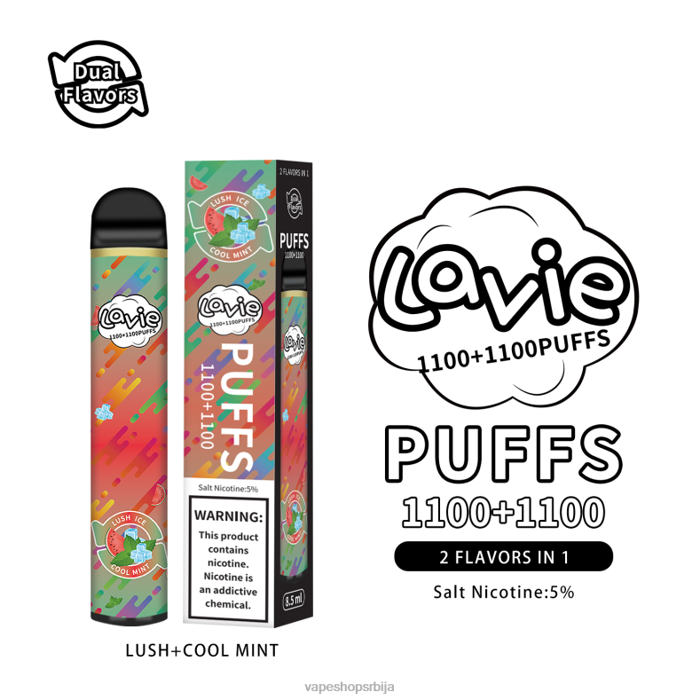 LAVIE BAR Switch 2200 пуффс бујна/хладна мента XLL8F294 - Vape Shop Beograd
