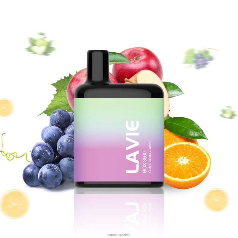 LAVIE BOX 3500 пуффс грожђе наранџаста јабука XLL8F212 - Salt Vape Srbija