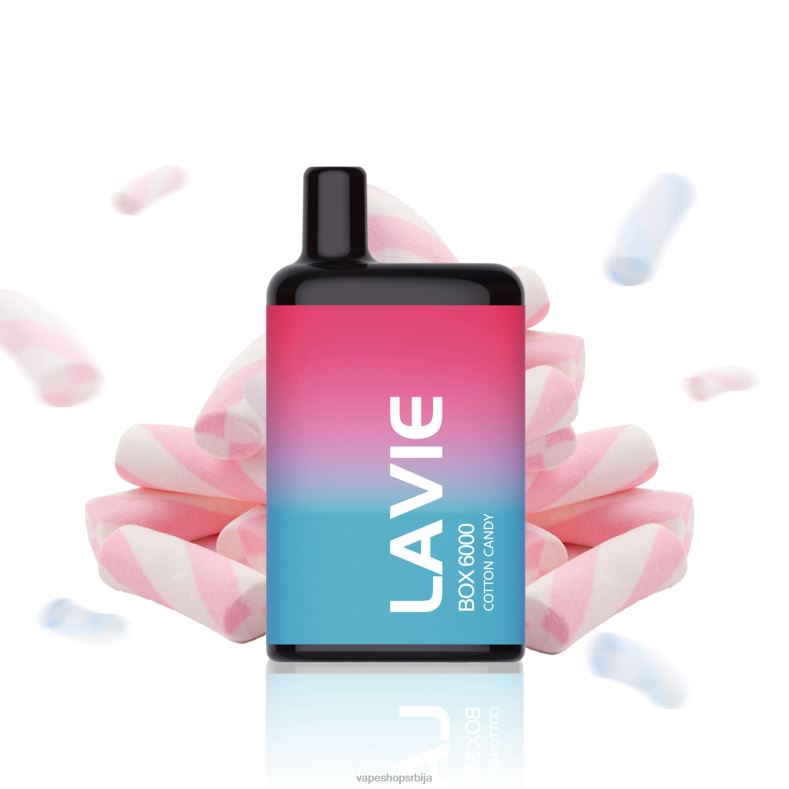 LAVIE BOX 6000 пуффс шећерна вата XLL8F206 - Vape Srbija
