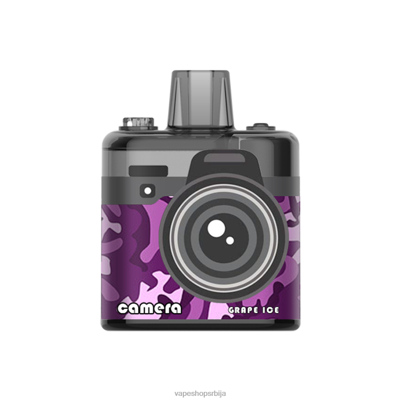 LAVIE Camera 8000 пуффс грожђани лед XLL8F172 - Salt Vape Srbija