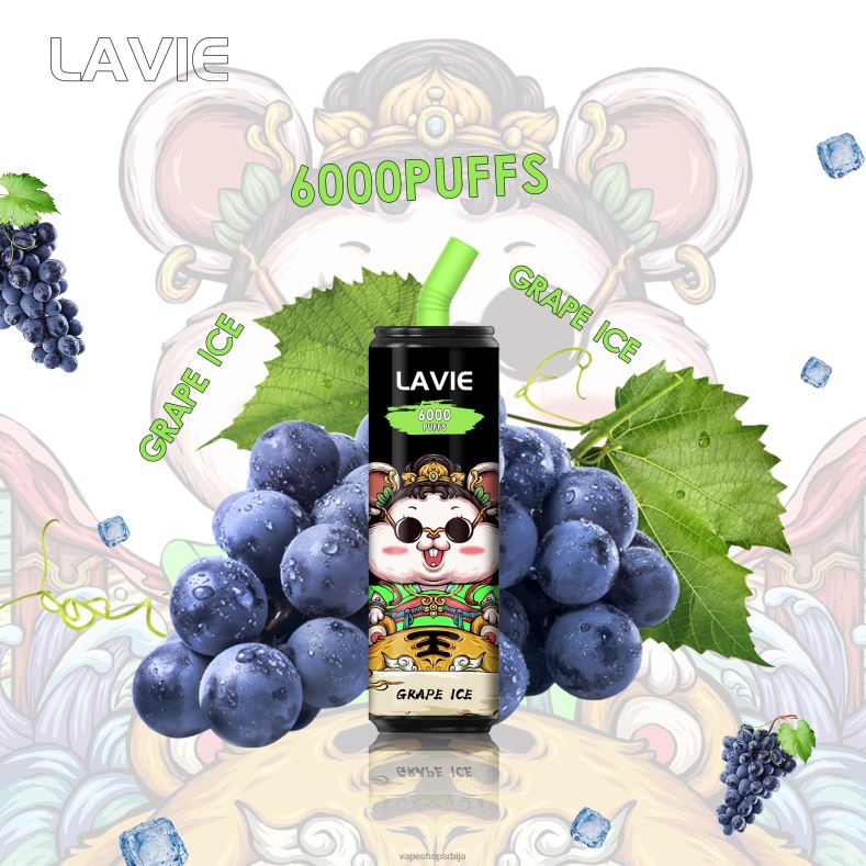LAVIE Coke BAR 6000 пуффс грожђани лед XLL8F269 - Vape Shop Beograd