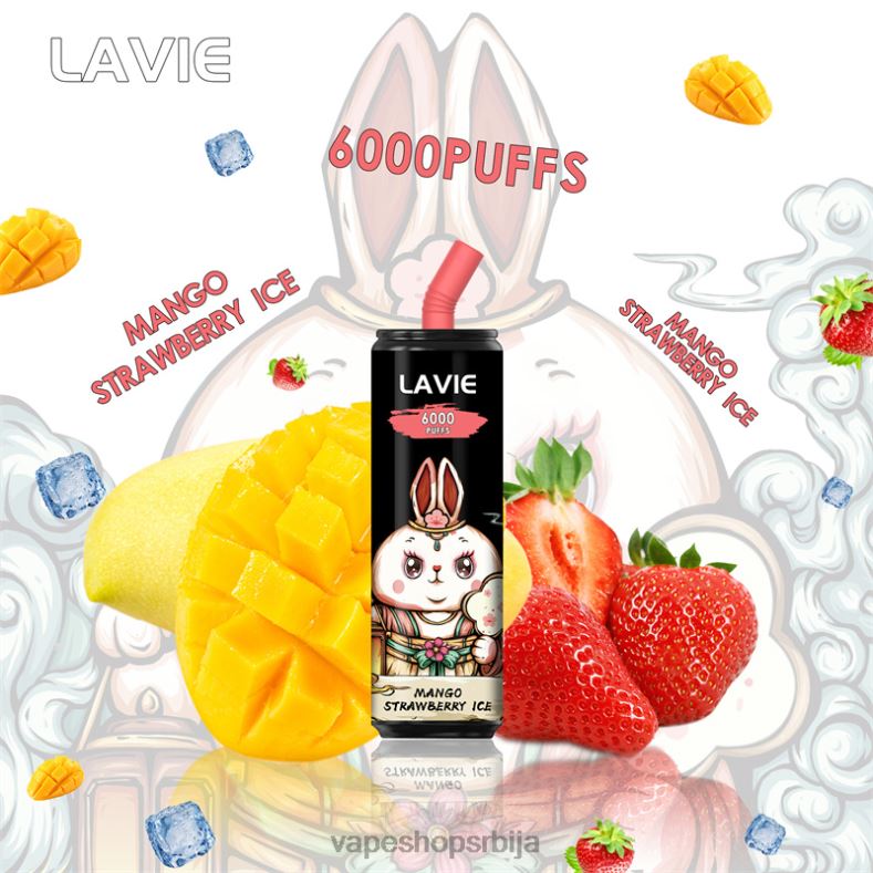 LAVIE Coke BAR 6000 пуффс лед од манго јагоде XLL8F273 - Vape Bez Nikotina