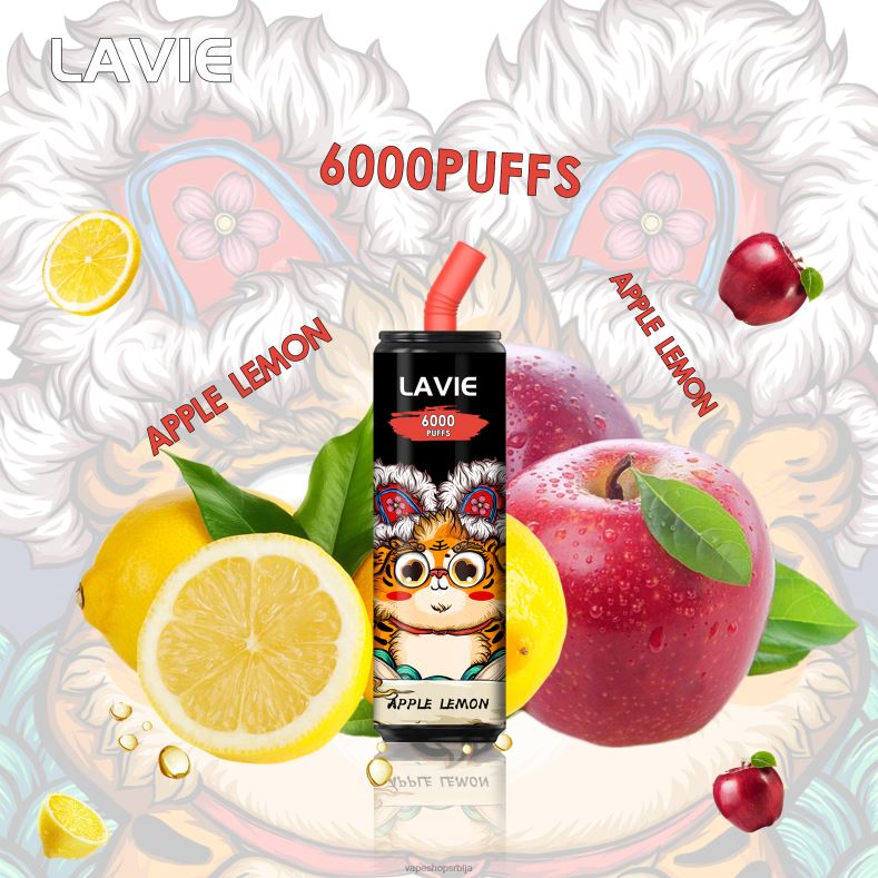 LAVIE Coke BAR 6000 пуффс јабука лимун XLL8F275 - Vape Pen