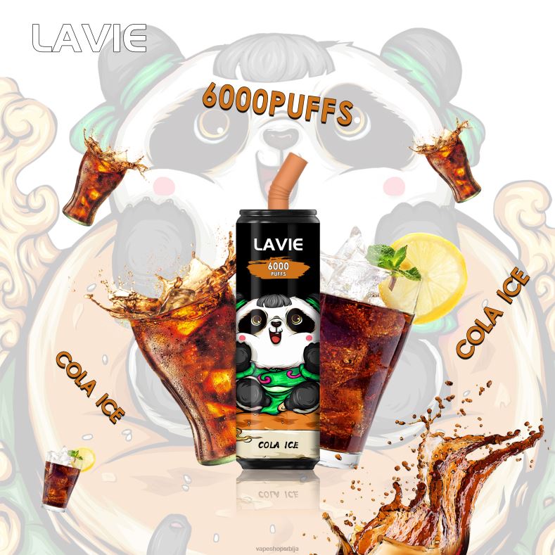 LAVIE Coke BAR 6000 пуффс кола лед XLL8F276 - Vape Srbija