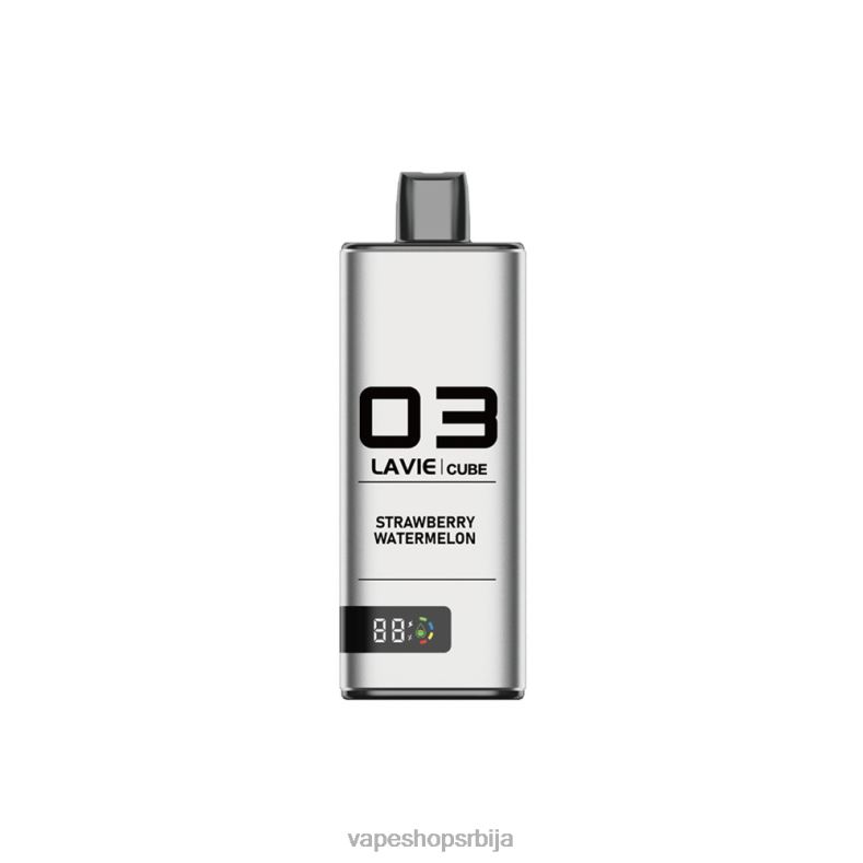 LAVIE Cube 20000 пуффс јагода лубеница XLL8F37 - Salt Vape Srbija