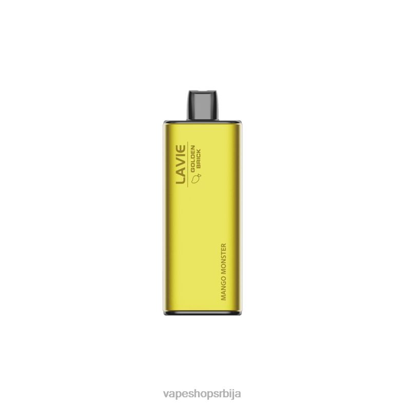 LAVIE GOLDEN BRICK 10000 пуффс манго чудовиште XLL8F61 - Vape Srbija