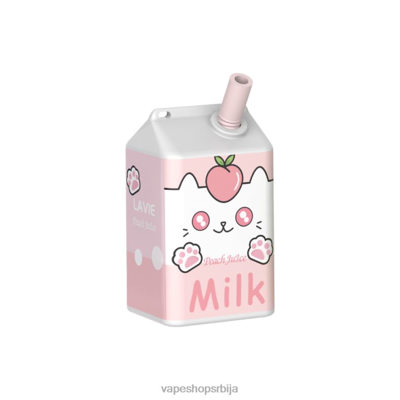 LAVIE MILK 7000 пуффс сок од брескве XLL8F179 - Vape Shop Beograd