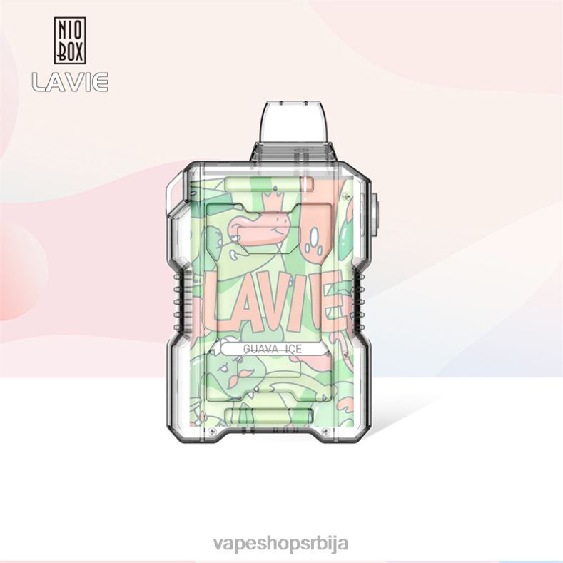 LAVIE NIO BOX 9000 пуффс гуава лед XLL8F194 - Vape Shop Beograd