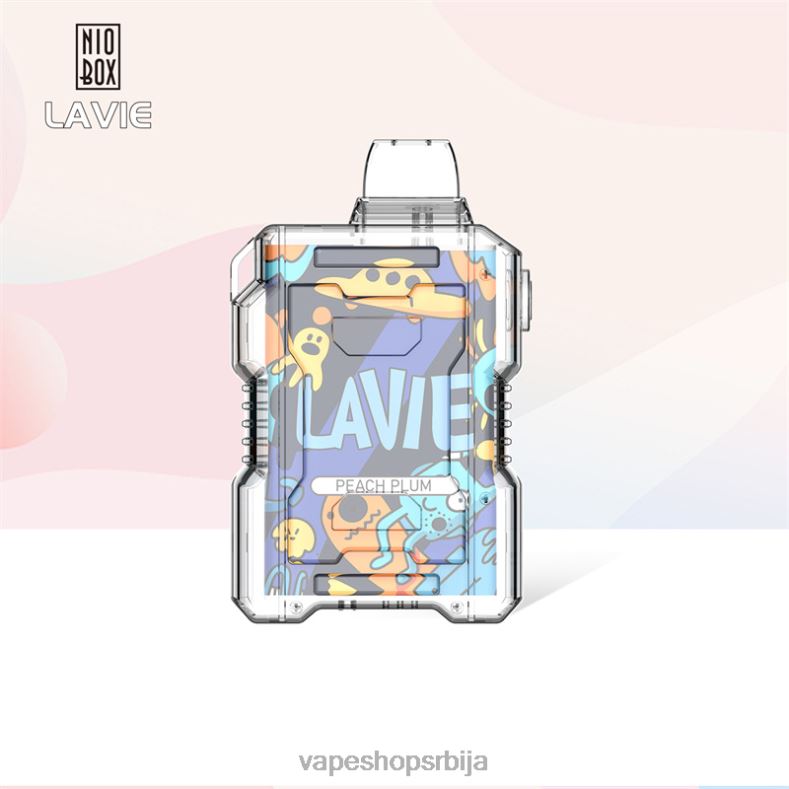 LAVIE NIO BOX 9000 пуффс бресква шљива XLL8F198 - Vape Bez Nikotina
