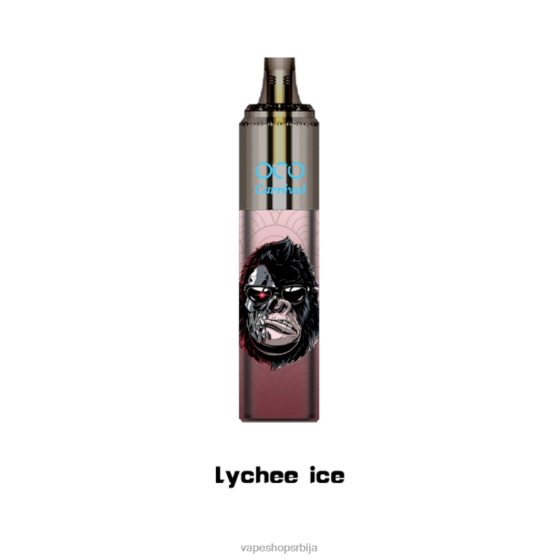 LAVIE OCO карневал 10000 пуффс личи лед XLL8F352 - Salt Vape Srbija