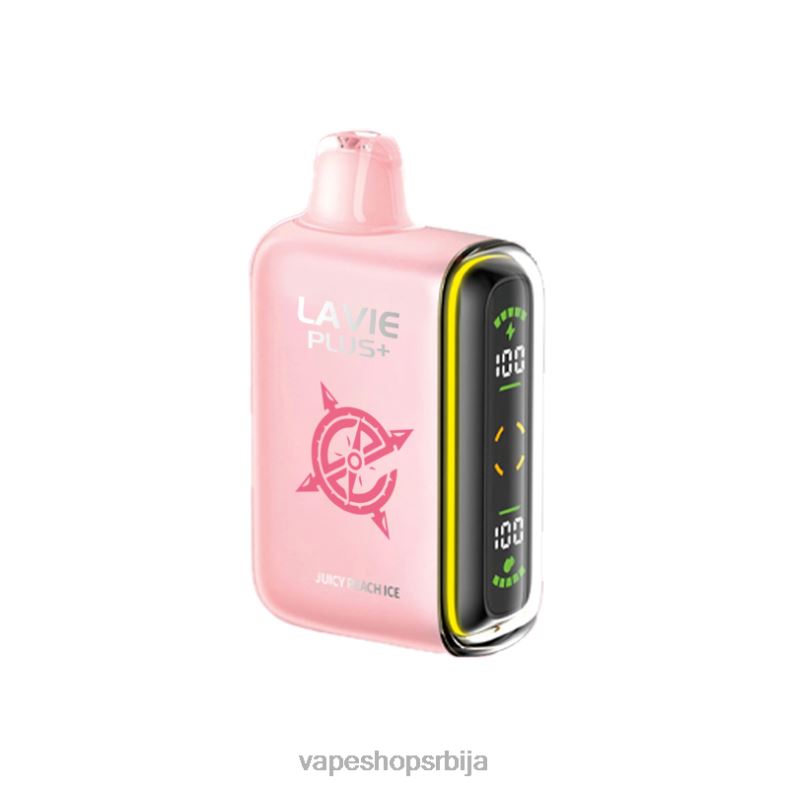LAVIE PLUS 15000 пуффс сочне брескве леда XLL8F99 - Vape Shop Beograd