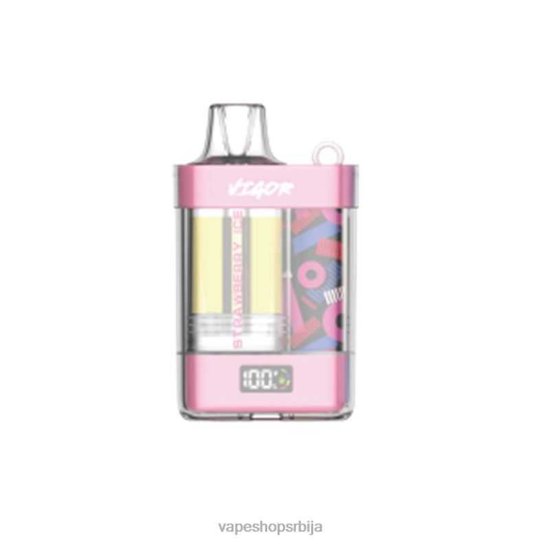 LAVIE VIGOR 15000 пуффс лед од јагоде XLL8F1 - Vape Srbija