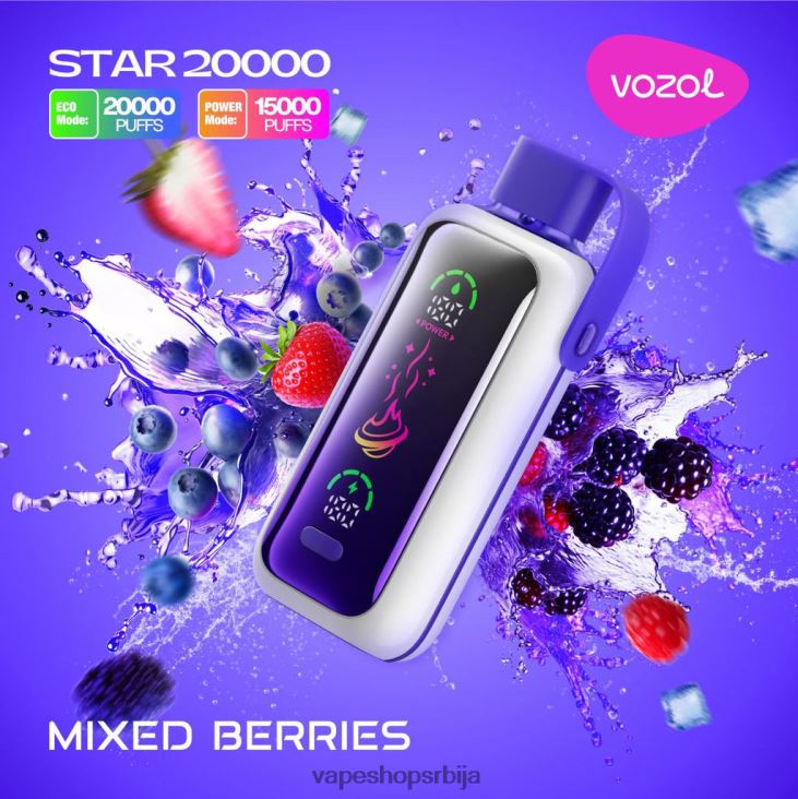 VOZOL STAR 20000 мешане бобице 42P86X14 | Vape Shop Beograd