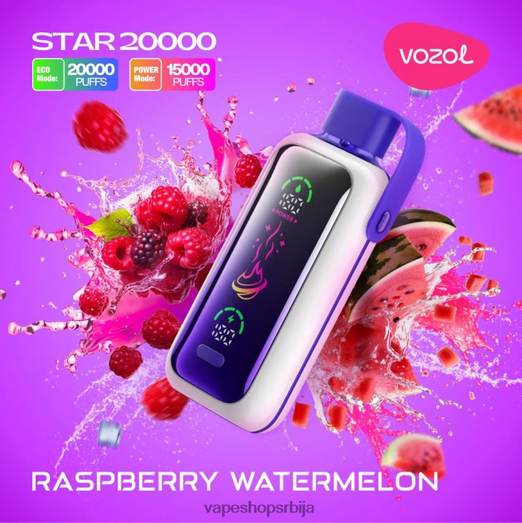 VOZOL STAR 20000 малина лубеница 42P86X19 | Vape Shop Beograd