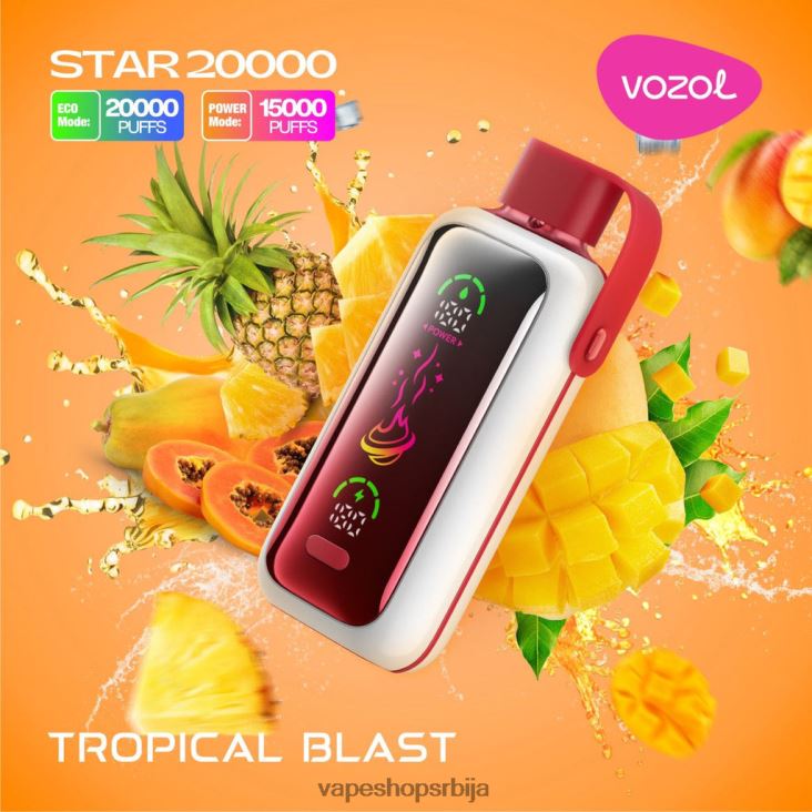 VOZOL STAR 20000 тропска експлозија 42P86X2 | Salt Vape Srbija