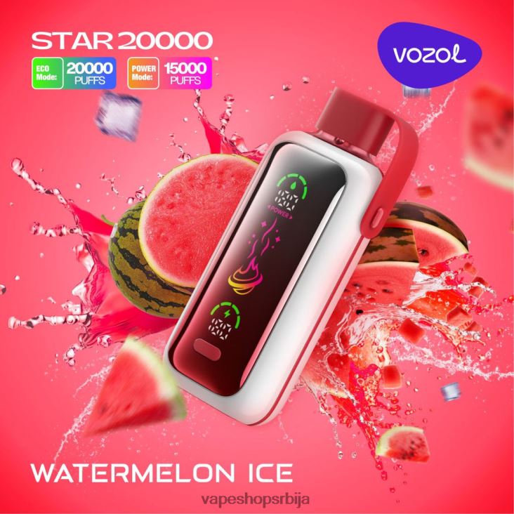 VOZOL STAR 20000 лед од лубенице 42P86X3 | Vape Bez Nikotina