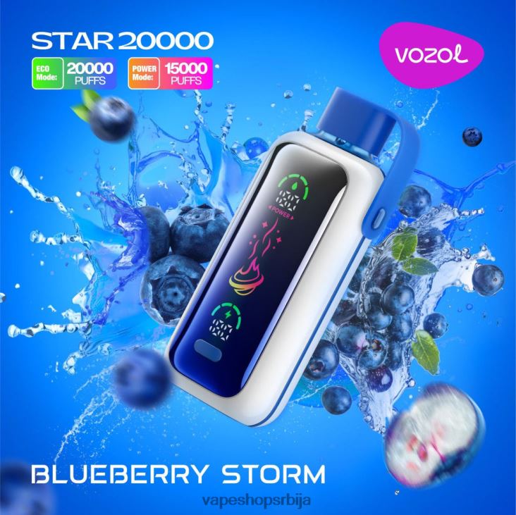 VOZOL STAR 20000 боровница олуја 42P86X5 | Vape Pen