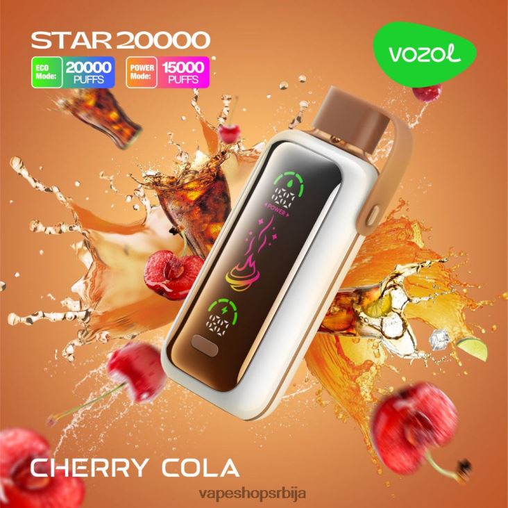 VOZOL STAR 20000 цхерри цола 42P86X6 | Vape Srbija